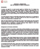 LFPME Briefing on Universal Jurisdiction